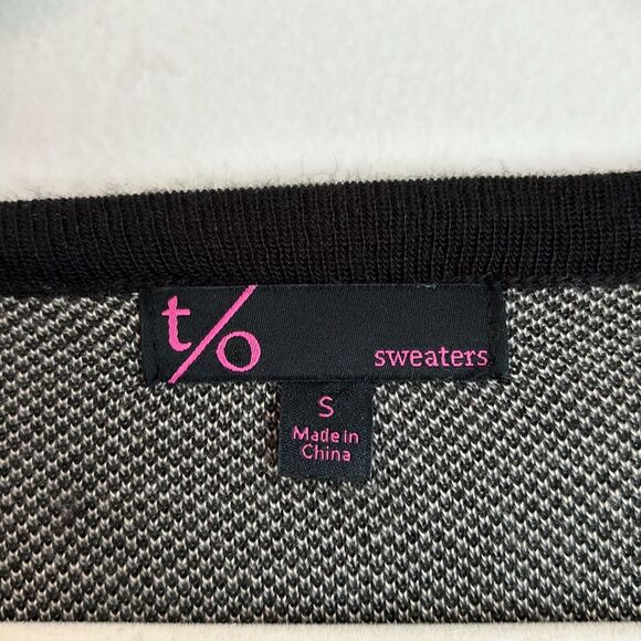 Women’s Tribal Aztec artsy crew neck sweater dress tunic 3/4 sleeve knit size S - Picture 4 of 8